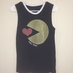 Recycled Karma PAC Man Muscle Tee Size S